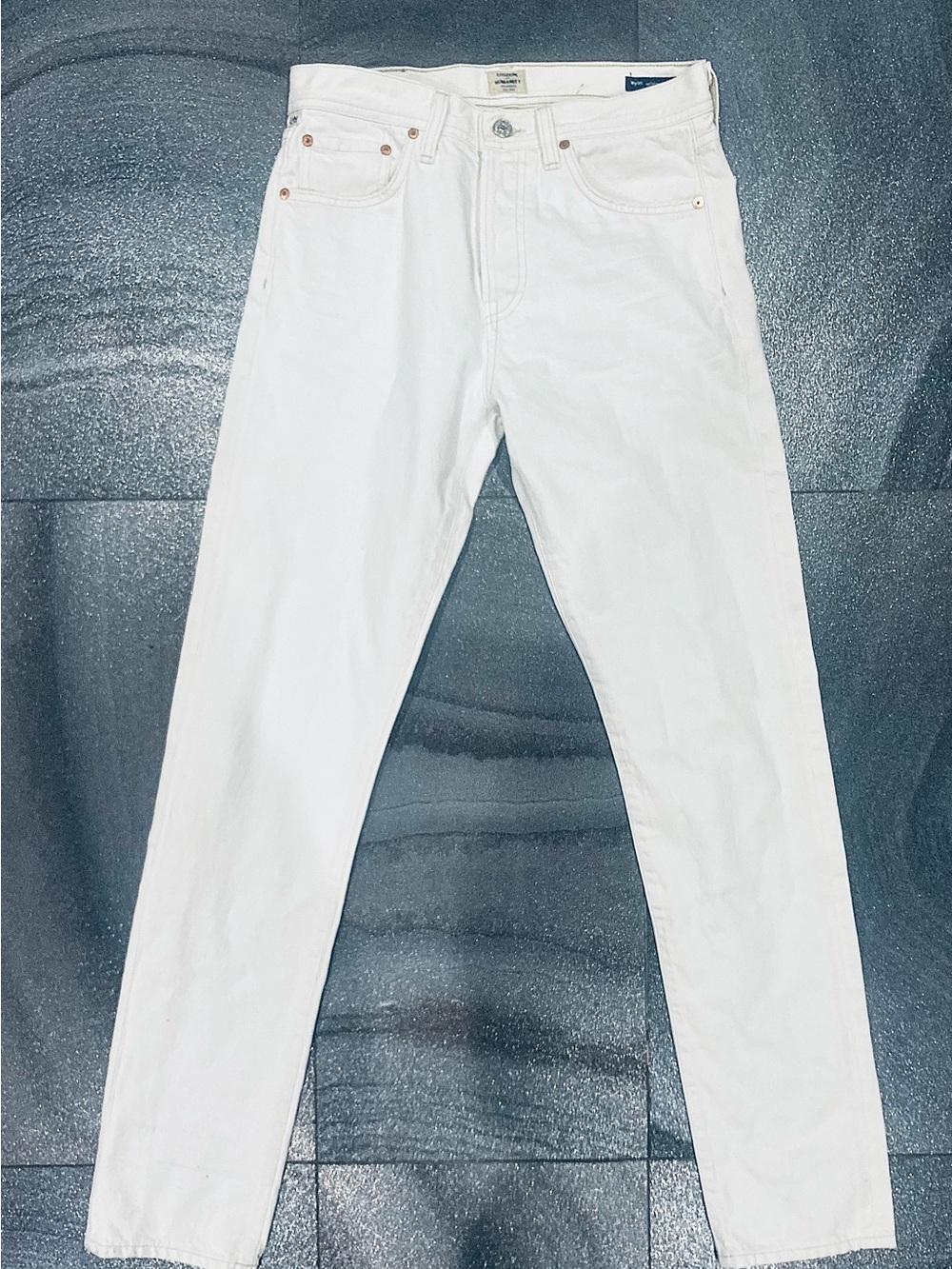 Women’s Citizens of Humanity White Denim Straight Leg Jeans Sz 29